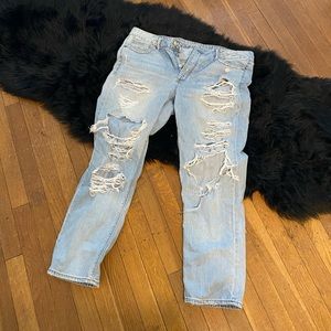 Distressed American Eagle Jeans